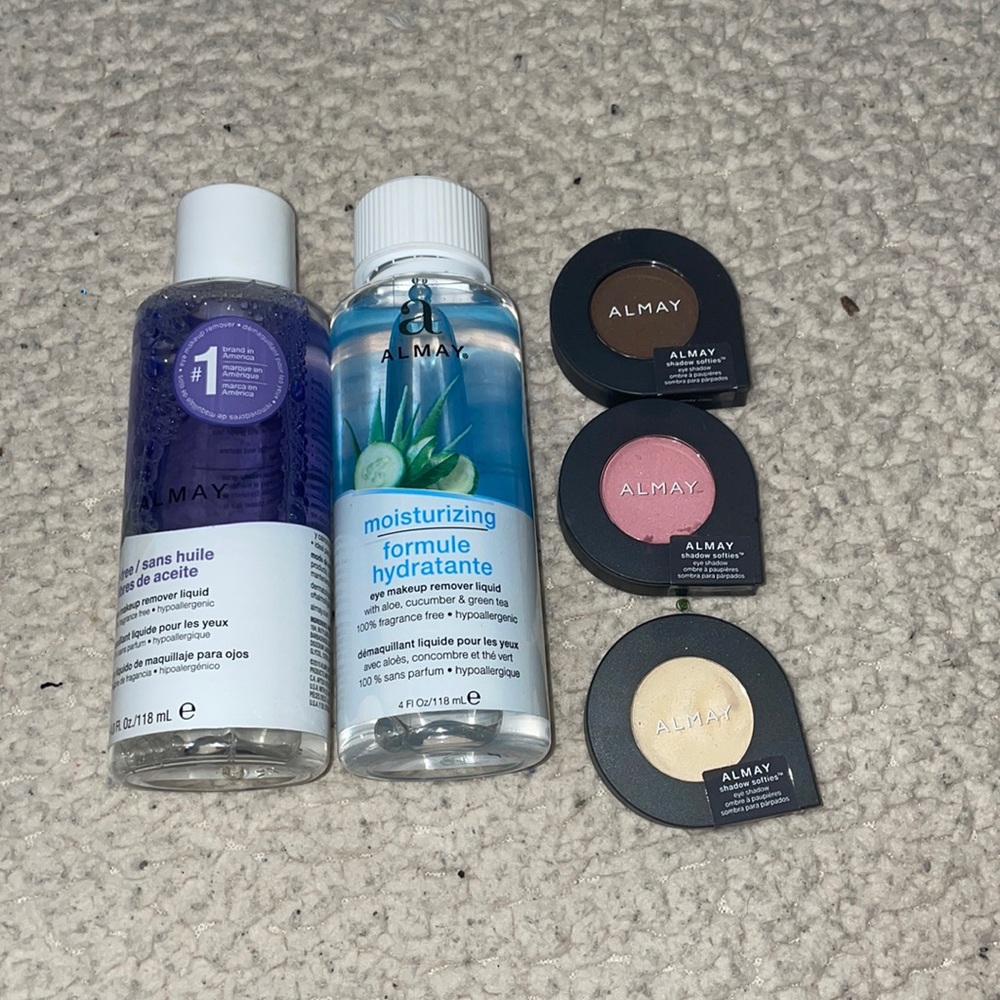 Almay eyeshadow and eye makeup removers